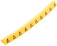Ergom Кабелни връзки Жълт 100pcs E04ZP-01020200700