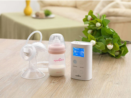 Spectra Pompa de sân dublă electrică Funcționează cu baterie Fără BPA Transparent
