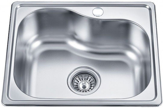 Inter Ceramic Alpaca ICK4740DECOR Drop-In Мивка Inox Ш47xД40см Сребрист
