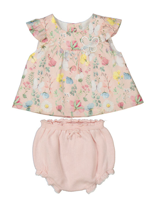 Kinderkleid Ärmellos Set mit Unterhose Pink