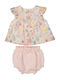 Kinderkleid Ärmellos Set mit Unterhose Pink