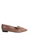 FM Δερμάτινα Γυναικεία Loafers Camel