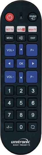 Unitronic Συμβατό Τηλεχειριστήριο 211336 για Τηλεοράσεις Samsung , Sony , LG , Philips και Panasonic