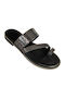 Sandale Casual Damă Din Piele Negru