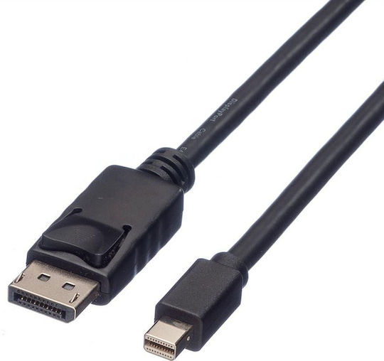 Roline Cable DisplayPort male - mini DisplayPort male 1.5m Μαύρο (11.04.5638)