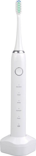 HanksAir Ir-800 Electric Toothbrush with Timer and Travel Case White