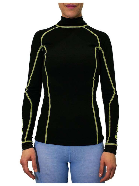 Helly Hansen Bluza termica pentru femei cu maneci lungi Negru