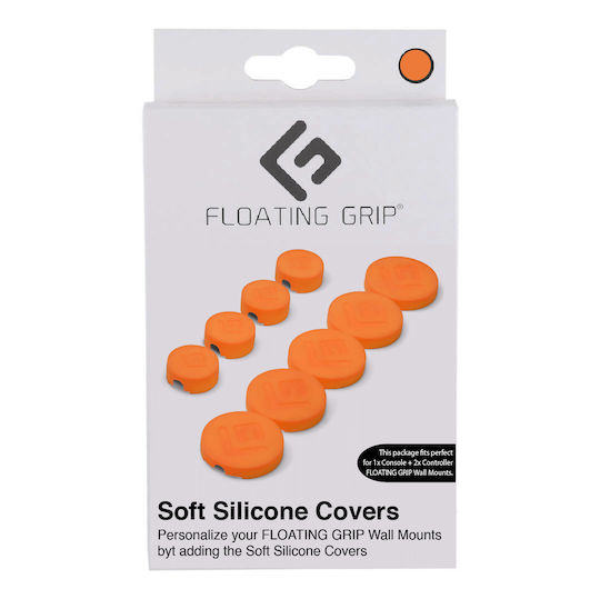 Floating Grip Daumengriffe für PS5 Bedienfeld in Orange Farbe