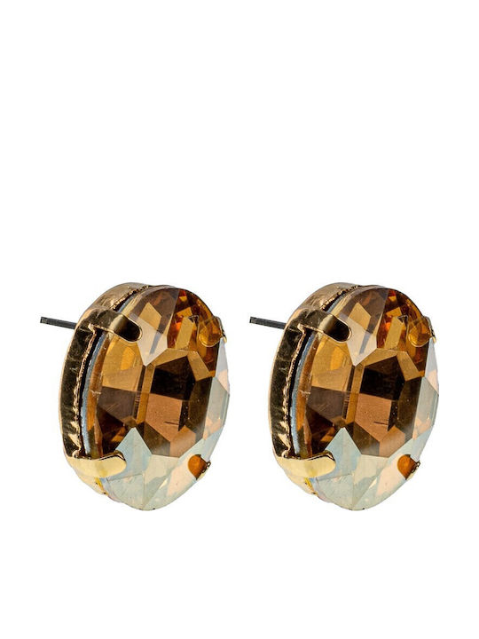 FantazyStores Earrings Gold Plated with Stones ...