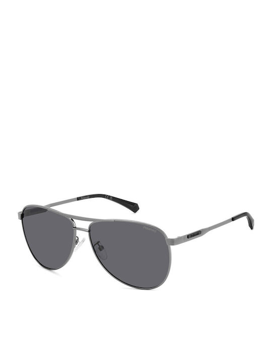 Polaroid Men's Sunglasses With Grey Metallic Frame And Grey Lens PLD2160/G KJ1/M9