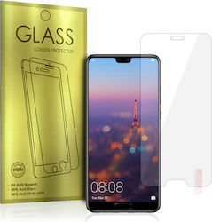 Vollflächig gehärtetes Glas Gold (Huawei P20)