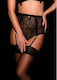 Oh My G Paris Garter Strümpfe mit Spitze Schwarz