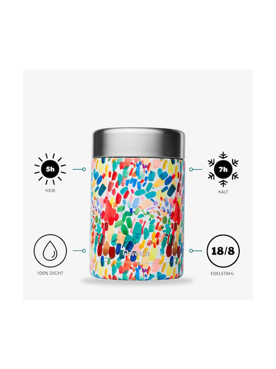 Qwetch Lunchbox Isolierte Lunchbox Inox Mehrfarbig 600ml 1Stück