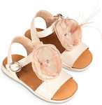 Babywalker Pink Baptism Leather Sandals