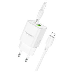 Borofone GaN Charger with USB-A port and USB-C ...