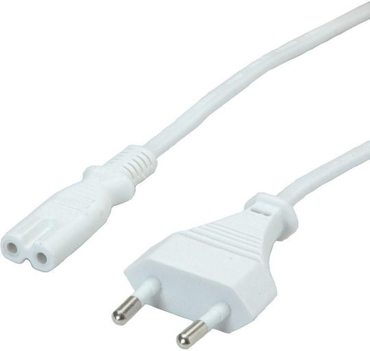 Value IEC C7 - Euro Cable 1.8m Λευκό 19.99.2095