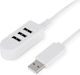 USB Hub 3 Ports USB 2.0 with USB-A Connection White