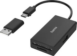 HAMA USB 2.0 Hub με σύνδεση USB-A