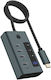Icy Box Hub 10 Porturi USB 3.2 Cu Conectare USB-A Gri