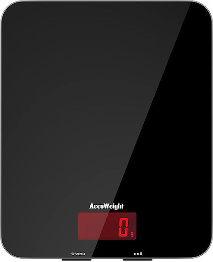 Accuweight Digital Kitchen Scale Up To 5kg Black