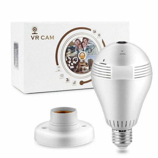 Hidden Camera Vr Cam 3d Panaramic Camera Lamp with Memory Card Slot