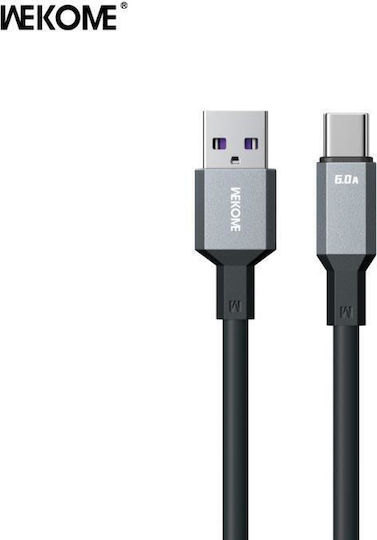 WK USB 2.0 Cable USB Type-C Male to USB-A Black 1.2m