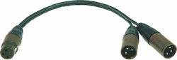 Klotz 2 x XLR-Stecker - XLR-Buchse 0,1m