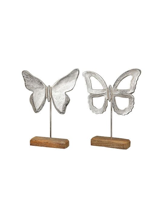 ArteLibre Decorative Butterfly made of Metal 5x20x25cm 1pcs