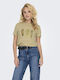 Only Damen T-shirt Khaki