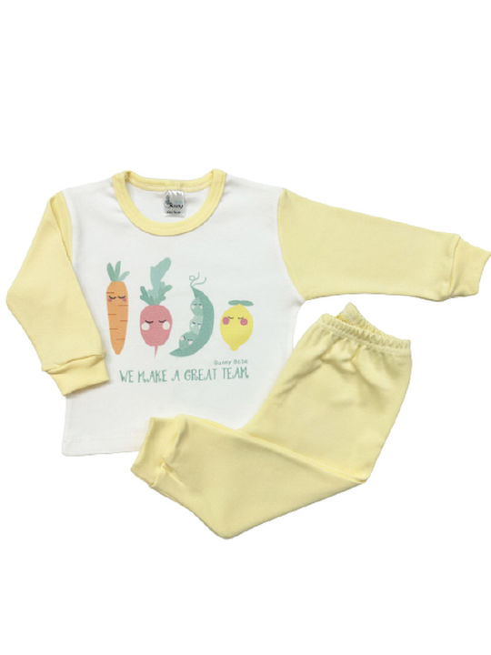 Bunny Bebe Pijama pentru copii YELLOW