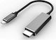 PremiumCord Μετατροπέας USB-C male σε HDMI male Γκρι 1τμχ ku31hdmi08