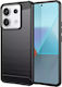 Hurtel Carbon Back Cover Σιλικόνης Μαύρο (Redmi...