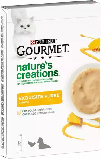 Gourmet Wet Cat Food for Adult Cats in Pouch with Vegetables and Salmon 5x10gr