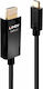 Lindy Cable HDMI male - USB-C male 2m Μαύρο