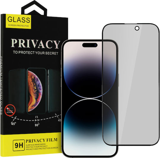 Glass Privacy Full Face Tempered Glass Black (Redmi 12 4G / Redmi 12 5G)