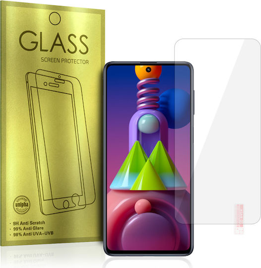 Galaxy Full Face Tempered Glass Aur (SAMSUNG GALAXY M51, SAMSUNG GALAXY M52 5G)