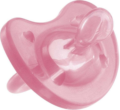 Chicco Orthodontic Pacifier Silicone Physio Forma Soft Fantastic Love Pink for 0-6 months 1pcs