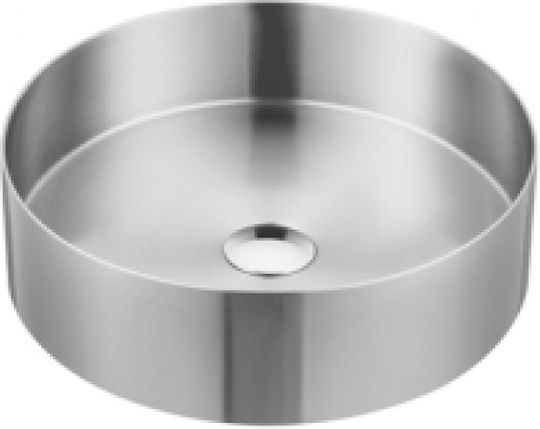 Tema Aufgesetztes Waschbecken Inox 40x12x11cm Brushed Inox