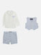 Kinder-Set mit Shorts Sommer 3Stück Light Blue