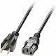 Lindy Schuko - IEC C13 Cable 2m Μαύρο 30338