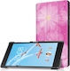 Peony Flower Pattern Flip Cover Πολύχρωμη (Lenovo Tab 7, Tab 4 (TB-7504F / TB-7504N / TB-7504X))