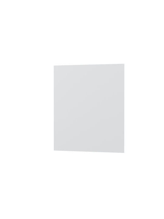 Alphab2b Rectangular Side from Chipboard in White Color 59.6x71.3x1.6cm WASH60C02