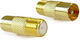 Lokmann Μετατροπέας Coaxial male σε F-Connector female 10τμχ 219240