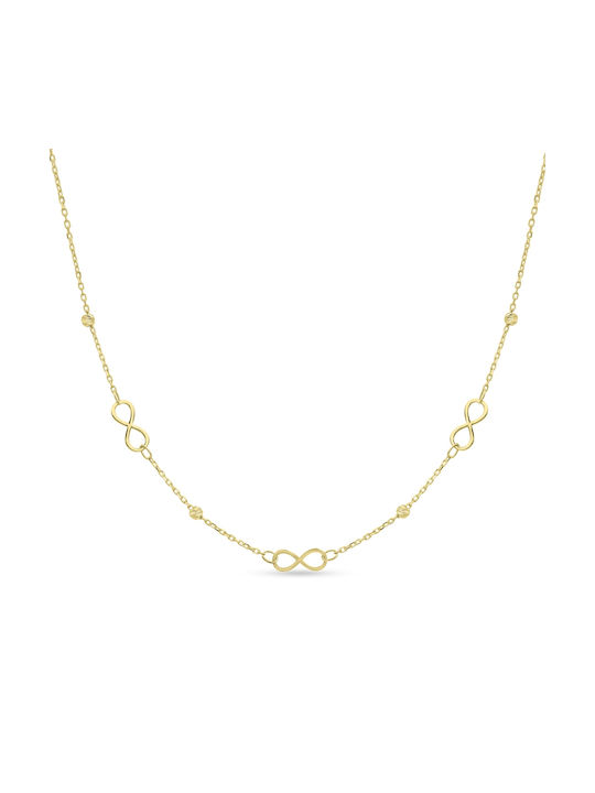 Necklace Infinity from Gold 14K