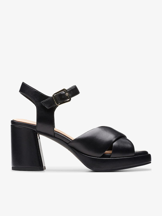 Ritzy75 Rae Leather Sandals Black