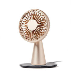 Lexon Office/Home Fan Gold Wino