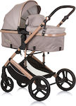 Chipolino Amore Verstellbar 2 in 1 Baby Kinderwagen Geeignet für Neugeborene Macadamia