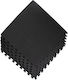 Kraft & Dele Podele Puzzle de Gimnastică Negre 60x60cm 6buc