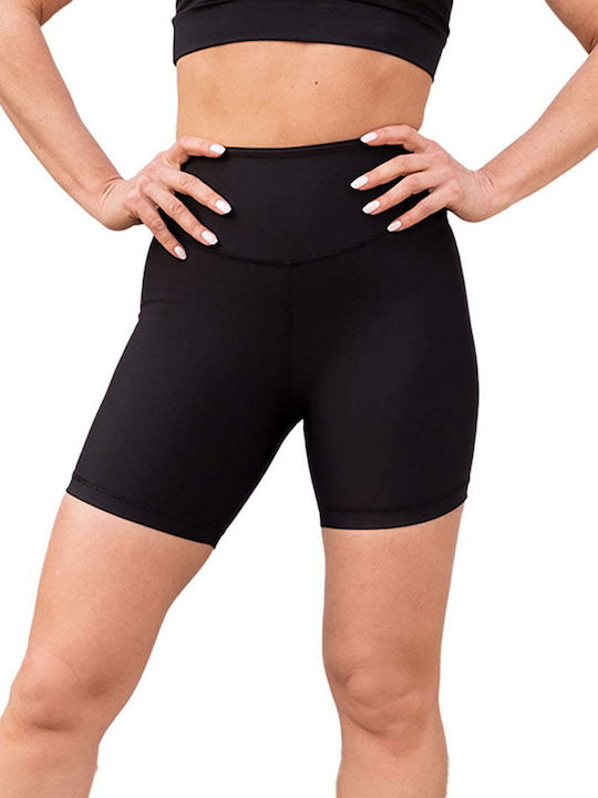 Axidwear Frauen Fahrrad Leggings Hochgeschnitten & Push Up Μαύρο