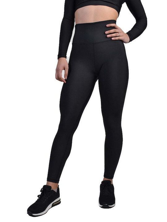 Axidwear Frauen Leggings Hochgeschnitten & Push Up Μαύρο